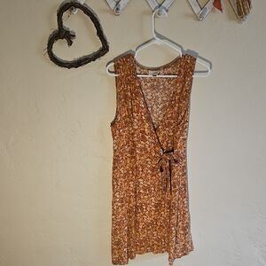 Universal Thread Floral Mini Dress - Brown